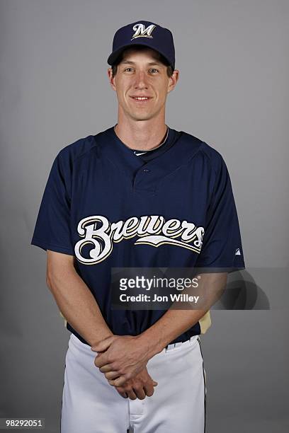 Craig Counsell of the Milwaukee Brewers poses during Photo Day on Monday, March 1, 2010 at Maryvale Baseball Park in Phoenix, Arizona.