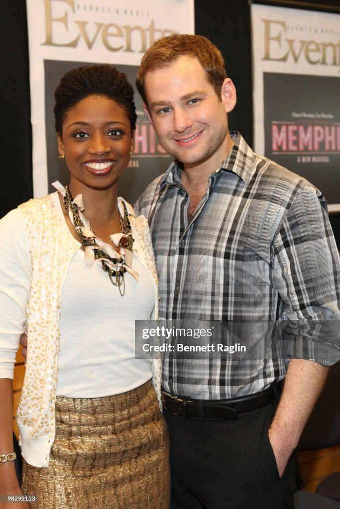 The Cast Of "Memphis" On Broadway Visits Barnes & Noble - April 6, 2010
