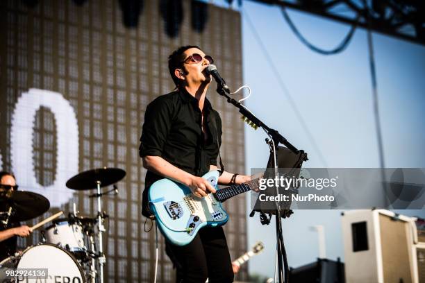 Brian Molko of Placebo performing live at I-Days 2018 Area Expo Experience Milan Italy