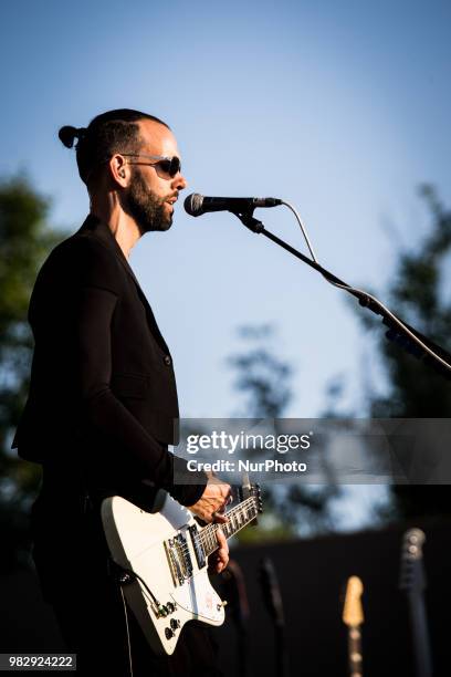 Stefan Olsdal of Placebo performing live at I-Days 2018 Area Expo Experience Milan Italy