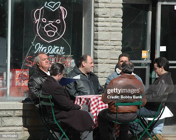 Tony Sirico, James Gandolfini and Max Casella