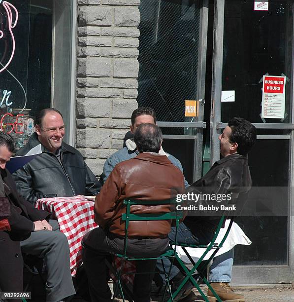 Tony Sirico, James Gandolfini and Max Casella