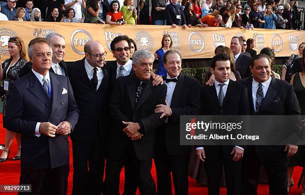 Tony Sirico, Vincent Curatola, Ray Abruzzo, Frank Vincent, Dan Grimaldi, Max Casella and Joseph R. Gannascoli from "The Sopranos"