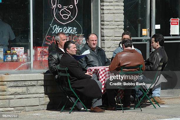 Tony Sirico, James Gandolfini and Max Casella