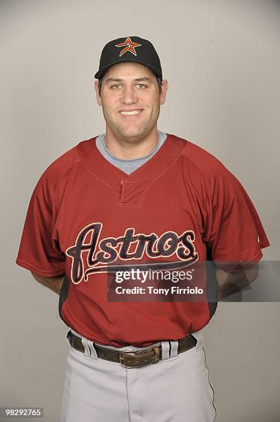 Lance Berkman of the Houston Astros poses during Photo Day on Thursday, February 25, 2010 at Osceola County Stadium in Kissimmee, Florida.