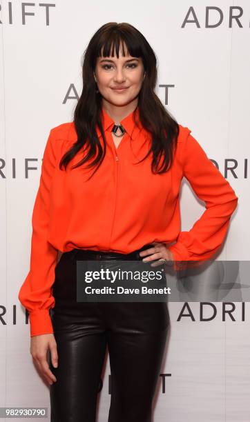 Shailene Woodley attends a special screening of "Adrift" at The Soho Hotel on June 24, 2018 in London, England.