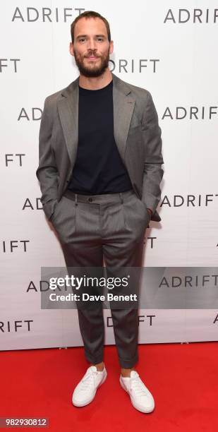 Sam Claflin attends a special screening of "Adrift" at The Soho Hotel on June 24, 2018 in London, England.