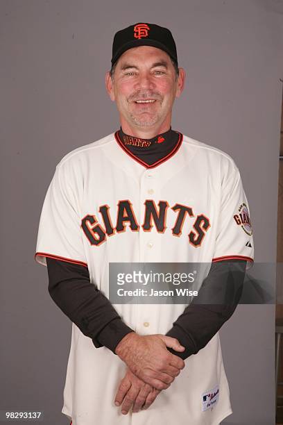 Bruce Bochy of the San Francisco Giants poses during Photo Day on Sunday, February 28, 2010 at Scottsdale Stadium in Scottsdale, Arizona.
