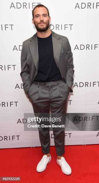 Sam Claflin attends a special screening of "Adrift" at The Soho Hotel on June 24, 2018 in London, England.
