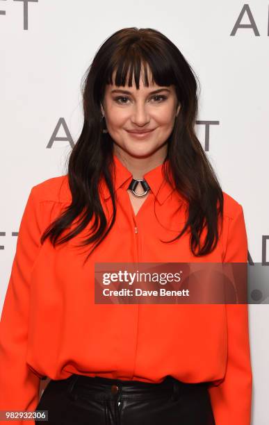 Shailene Woodley attends a special screening of "Adrift" at The Soho Hotel on June 24, 2018 in London, England.