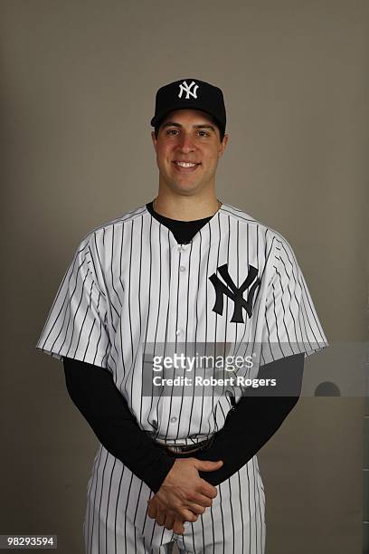Mark Teixeira of the New York Yankees poses during Photo Day on Thursday, February 25, 2010 at Steinbrenner Field in Tampa, Florida.
