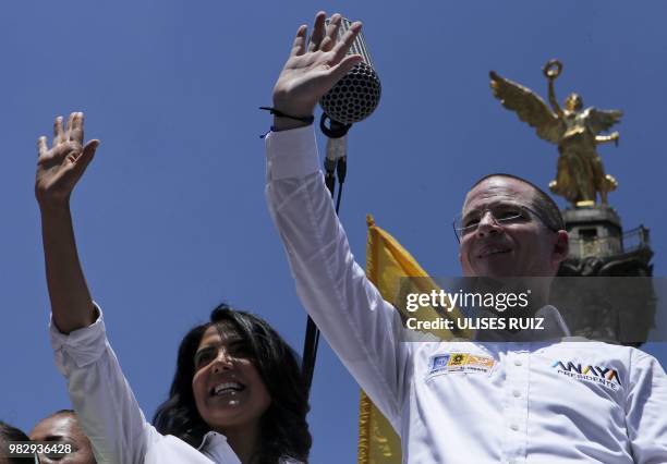 Mexico's presidential candidate Ricardo Anaya , standing for the "Mexico al Frente" coalition of the PAN-PRD-Movimiento Ciudadano parties, and...