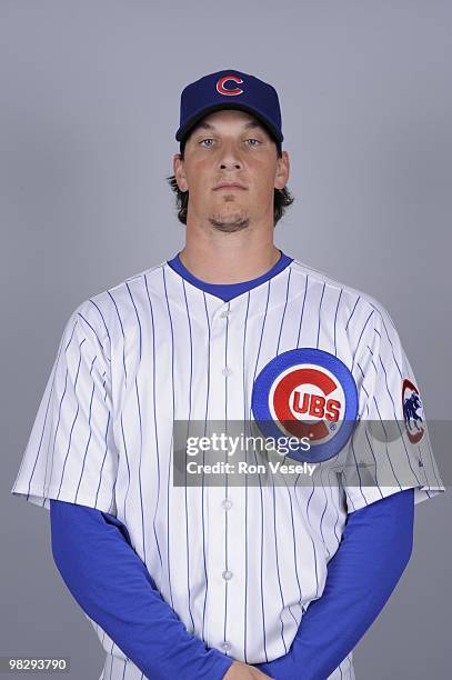 Jeff Samardzija of the Chicago Cubs poses during Photo Day on Monday, March 1, 2010 at HoHoKam Park in Mesa, Arizona.