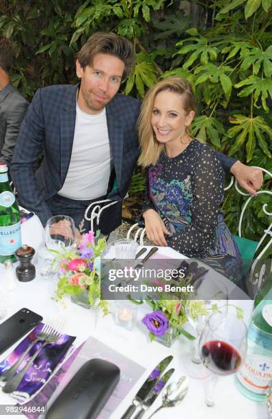 James Cannon and Joanne Froggatt attend the Paul Smith SS19 VIP dinner during Paris Fashion Week at Hotel Particulier Montmartre on June 24, 2018 in...