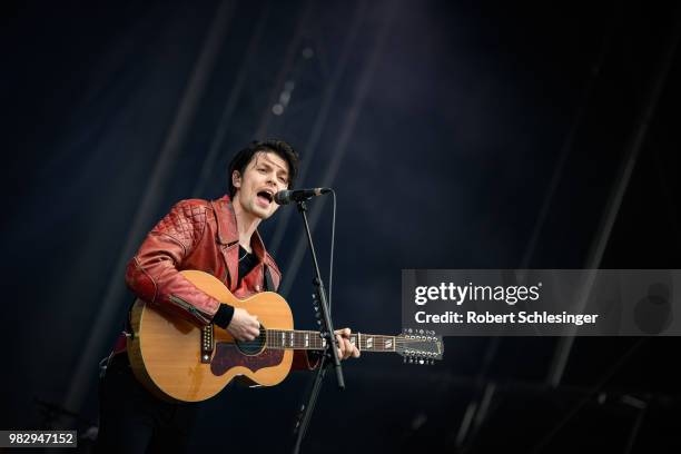 James Bay during the third day of the Hurricane festival on June 24, 2018 in Scheessel, Germany.