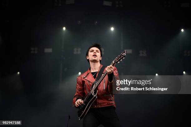 James Bay during the third day of the Hurricane festival on June 24, 2018 in Scheessel, Germany.
