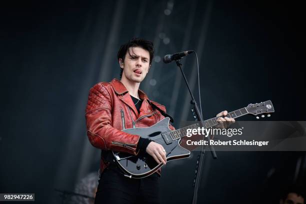 James Bay during the third day of the Hurricane festival on June 24, 2018 in Scheessel, Germany.