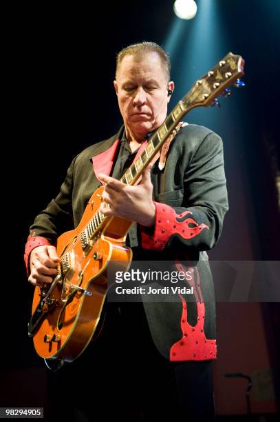 The Reverend Horton Heat performs at Sala Apolo on April 6, 2010 in Barcelona, Spain.
