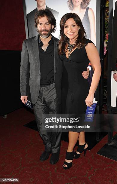 John Cusimano and TV personality/chef Rachael Ray attend the premiere of "Date Night" at Ziegfeld Theatre on April 6, 2010 in New York City.