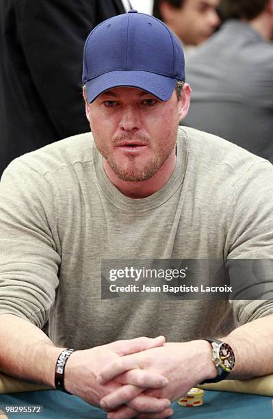 Eric Dane attends the 8th Annual World Poker Tour Invitational at Commerce Casino on February 20, 2010 in City of Commerce, California.