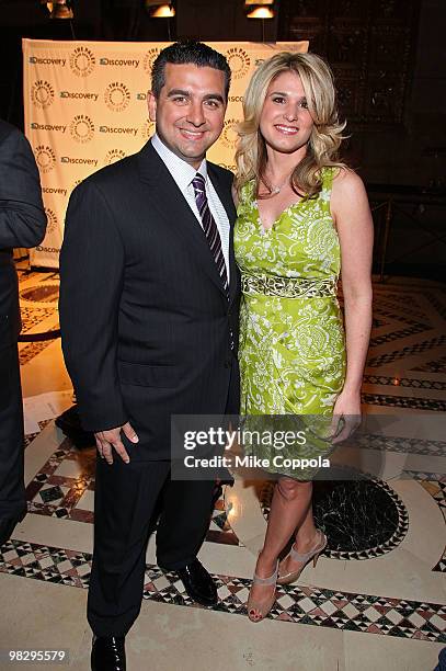 Star of television reality show "Cake Boss" Buddy Valastro and wife Lisa Valastro attend the Paley Center for Media's 2010 gala at Cipriani 42nd...