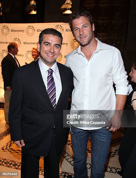 Star of television reality show "Cake Boss" Buddy Valastro and television personality/animal trainer Dave Salmoni attends the Paley Center for...