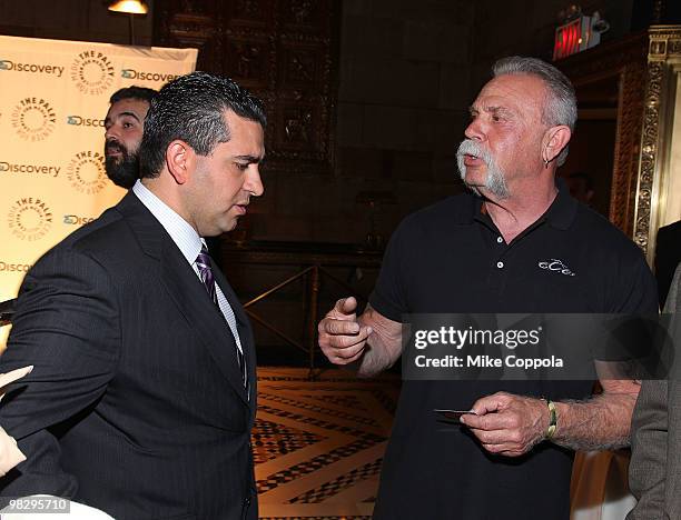 Star of television reality show "Cake Boss" Buddy Valastro and founder of Orange County Choppers Paul Teutul Sr. Attend the Paley Center for Media's...