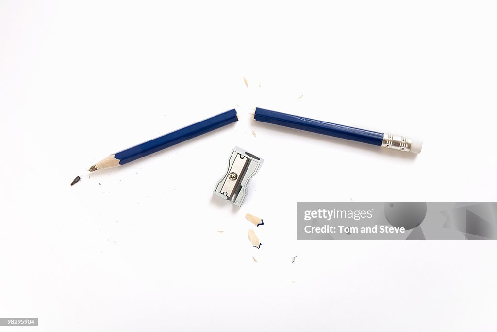 Wooden Pencil snapped in Frustration