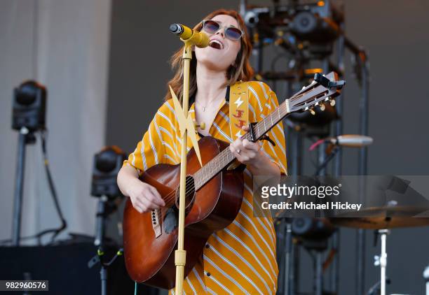 Jillian Jacqueline performs during Lakeshake at Huntington Bank Pavilion at Northerly Island on June 23, 2018 in Chicago, Illinois.