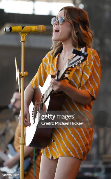 Jillian Jacqueline performs during Lakeshake at Huntington Bank Pavilion at Northerly Island on June 23, 2018 in Chicago, Illinois.