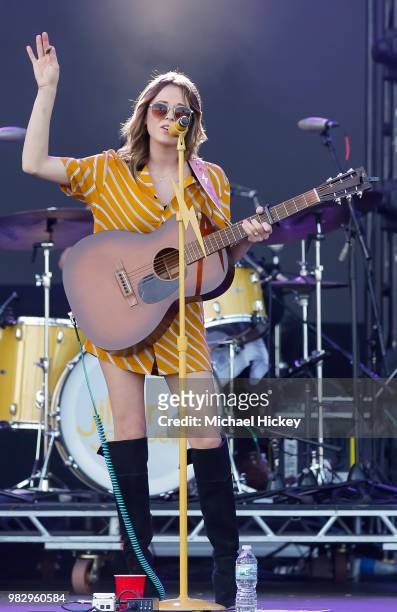 Jillian Jacqueline performs during Lakeshake at Huntington Bank Pavilion at Northerly Island on June 23, 2018 in Chicago, Illinois.