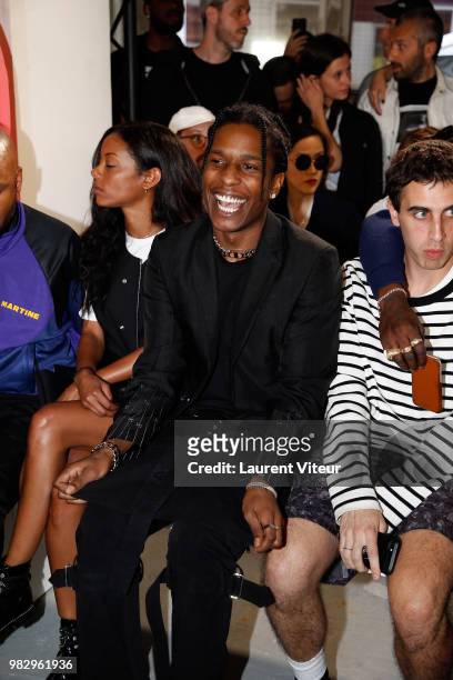 Rocky attends the 1017 ALYX 9SM Menswear Spring/Summer 2019 show as part of Paris Fashion Week on June 24, 2018 in Paris, France.