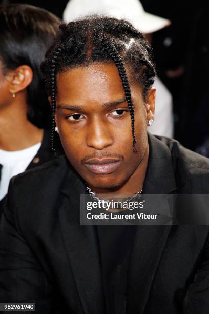 Rocky attends the 1017 ALYX 9SM Menswear Spring/Summer 2019 show as part of Paris Fashion Week on June 24, 2018 in Paris, France.