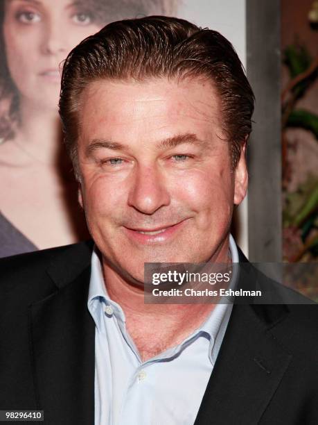 Actor Alec Baldwin attends the premiere of "Date Night" at Ziegfeld Theatre on April 6, 2010 in New York City.