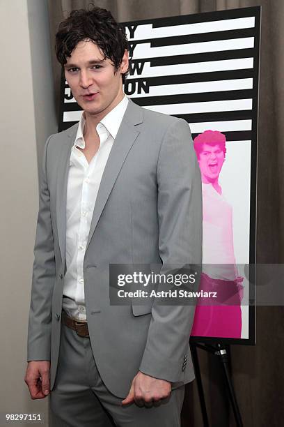 Actor Benjamin Walker attends the opening night party for "Bloody Bloody Andrew Jackson" at The Union Square Ballroom on April 6, 2010 in New York...