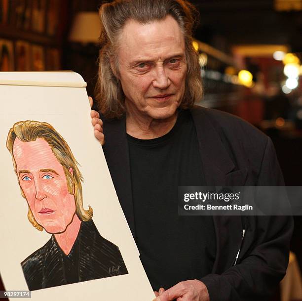 Actor Christopher Walken attends the unveiling of his caricature at Sardi's on April 6, 2010 in New York City.