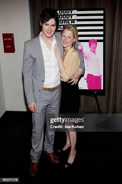 Actor Benjamin Walker and actress Mamie Gummer attend the opening night of "Bloody Bloody Andrew Jackson" at The Union Square Ballroom on April 6,...