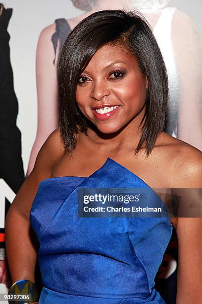 Actress/singer Taraji P. Henson attends the premiere of "Date Night" at Ziegfeld Theatre on April 6, 2010 in New York City.