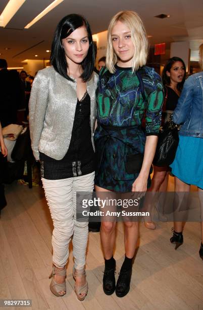 Leigh Lezark and actress Chloe Sevigny attend the Book Party for Derek Blasberg's 'Classy' at Barneys New York on April 6, 2010 in New York City.