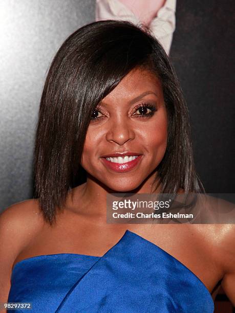 Actress/singer Taraji P. Henson attends the premiere of "Date Night" at Ziegfeld Theatre on April 6, 2010 in New York City.