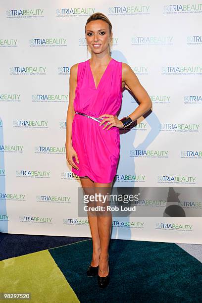 Giuliana Rancic attends the TRIA BEAUTY Blue Lounge launch party Pop-Up Boutique on April 6, 2010 in New York City.