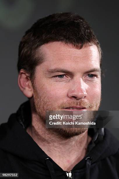 Actor Sam Worthington attends the "Clash of the Titans" Press conference at Grand Hyatt Tokyo on April 7, 2010 in Tokyo, Japan. The film will open on...