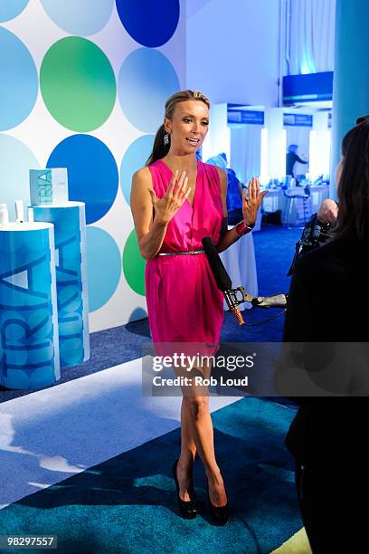 Giuliana Rancic attends the TRIA BEAUTY Blue Lounge launch party Pop-Up Boutique on April 6, 2010 in New York City.