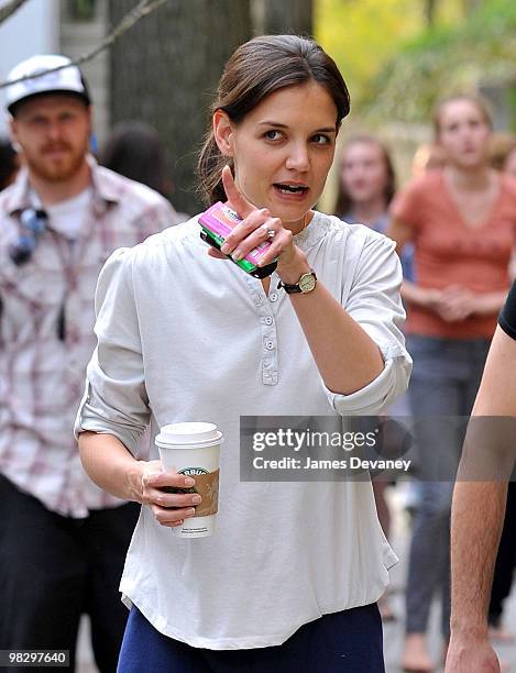 Katie Holmes seen on location for "Son of No One" on April 6, 2010 in the borough of Queens in New York City.