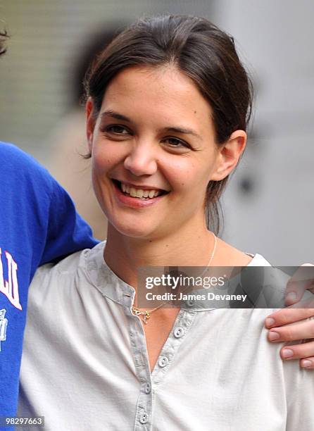 Katie Holmes seen on location for "Son of No One" on April 6, 2010 in the borough of Queens in New York City.