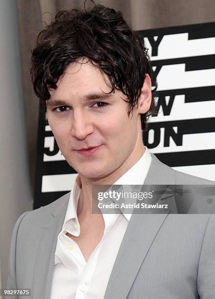 Actor Benjamin Walker attends the opening night party for "Bloody Bloody Andrew Jackson" at The Union Square Ballroom on April 6, 2010 in New York...
