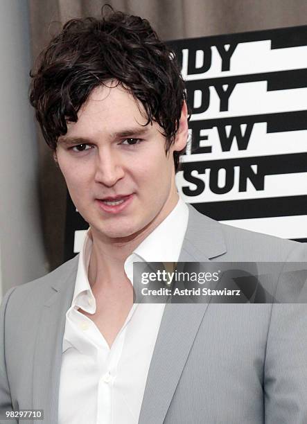 Actor Benjamin Walker attends the opening night party for "Bloody Bloody Andrew Jackson" at The Union Square Ballroom on April 6, 2010 in New York...