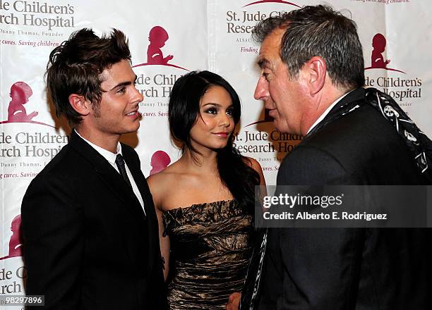 Actor Zac Efron, actress Vanessa Hudgens and director Kenny Ortega attend the inaugural St. Jude Children's Hospital's "Estrellas Por La Vida" gala...