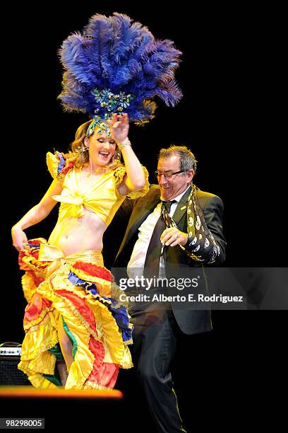 Director Kenney Ortega dances on stage at the inaugural St. Jude Children's Hospital's "Estrellas Por La Vida" gala on April 6, 2010 in Los Angeles,...