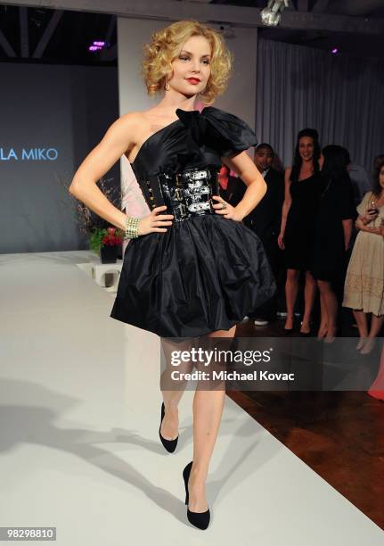 Actress Izabella Miko attends The Buzz Girls Timeless Style Fashion Show Benefit at The Mark on April 6, 2010 in Los Angeles, California.